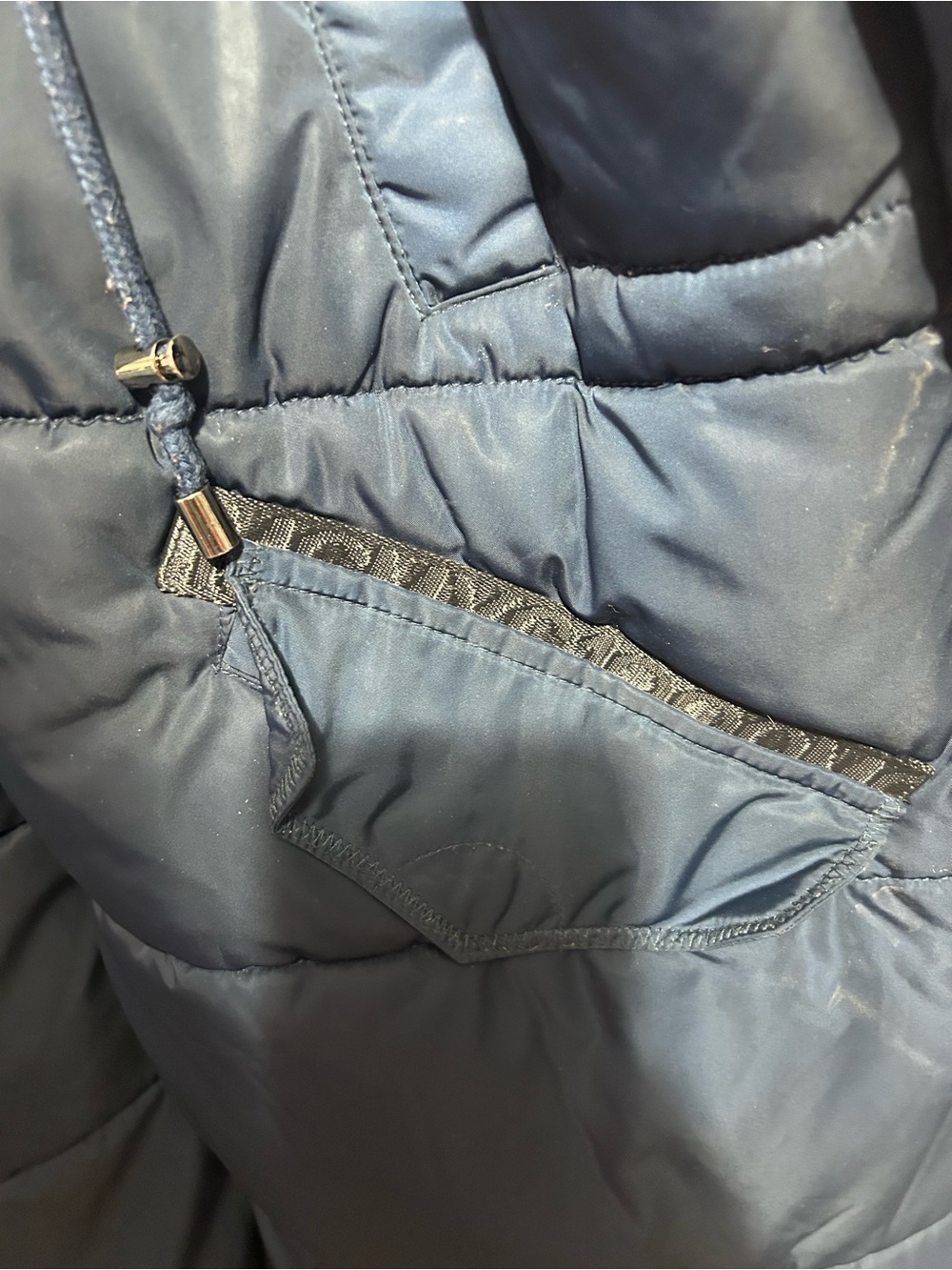 Steve Madden navy blue puffer coat size large - Picture 4 of 11